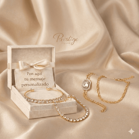 Brillo Eterno – Set de pulseras con caja de regalo - Prestige Luxe