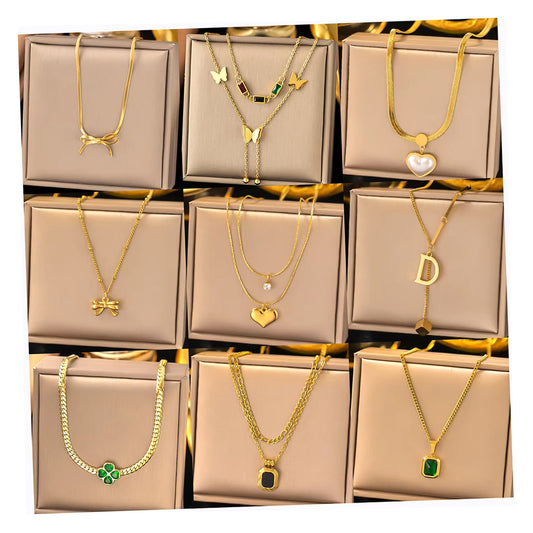 ✨ Collares Exclusivos – Mariposas, Corazones, Tréboles y Perlas ✨