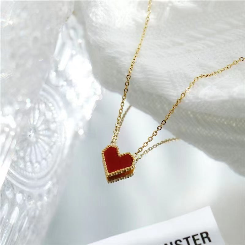 Set de Joyas Corazón Elegante –Collar, Pulsera, Anillo y Pendientes de Corazón ❤