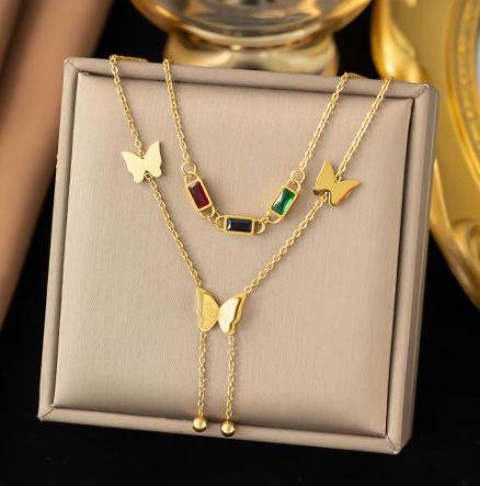 ✨ Collares Exclusivos – Mariposas, Corazones, Tréboles y Perlas ✨