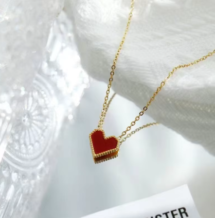 Set de Joyas Corazón Elegante –Collar, Pulsera, Anillo y Pendientes de Corazón ❤