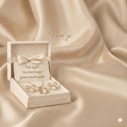 Set Exclusivo – Collar y pendientes con caja de regalo - Prestige Luxe